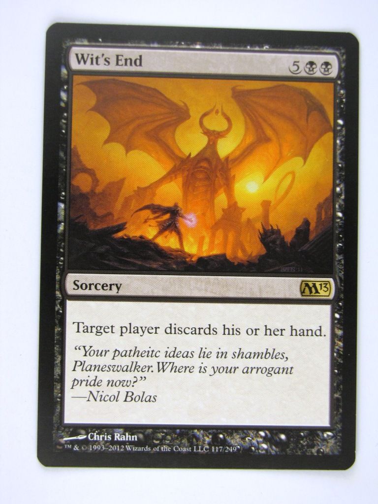 MTG played Cards: WIT'S END # 13E52