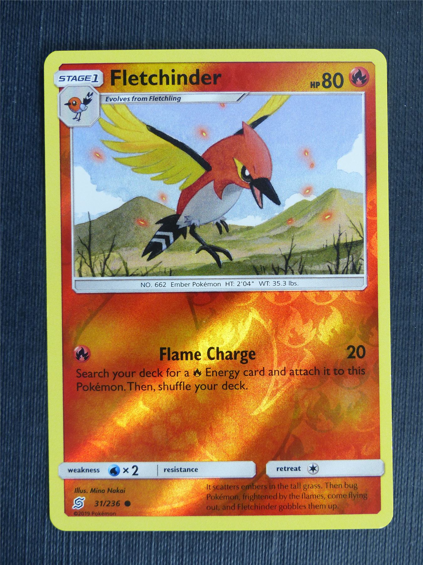 Fletchinder 31/236 Reverse Holo - Pokemon Cards #1SK