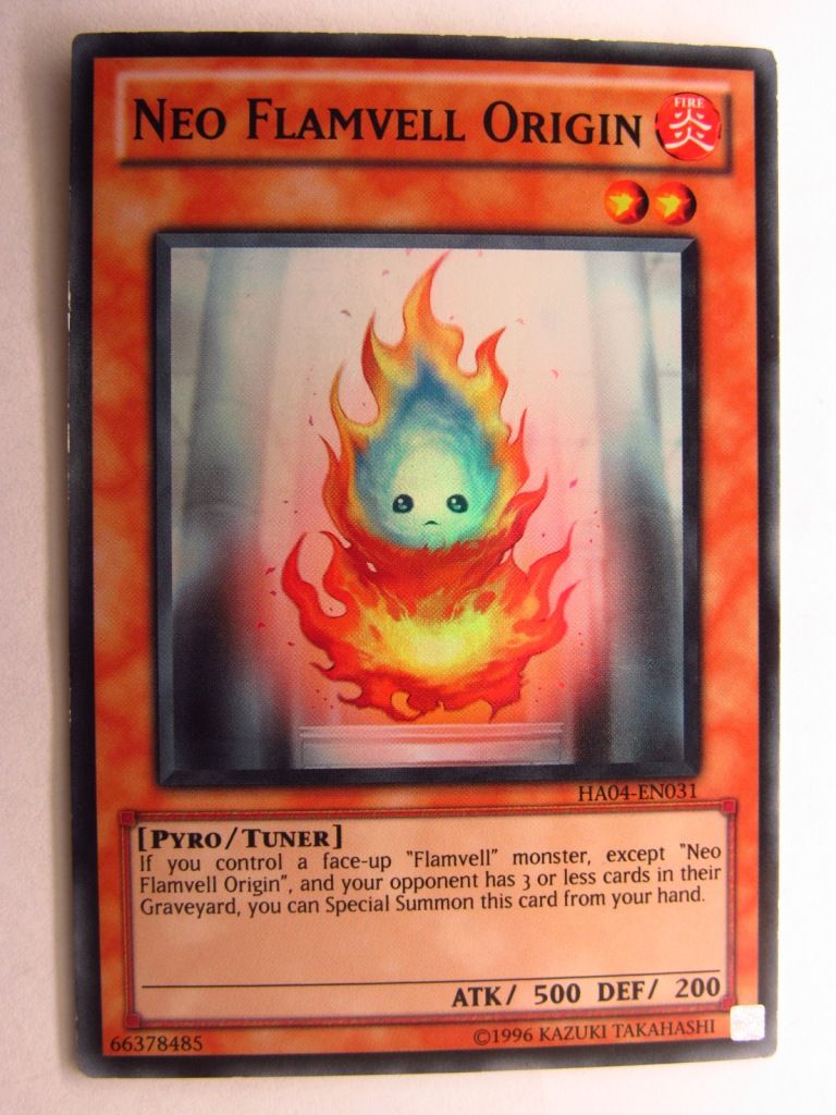 NEO FLAMVELL ORIGIN HA04 SUPER RARE  - Yugioh Card