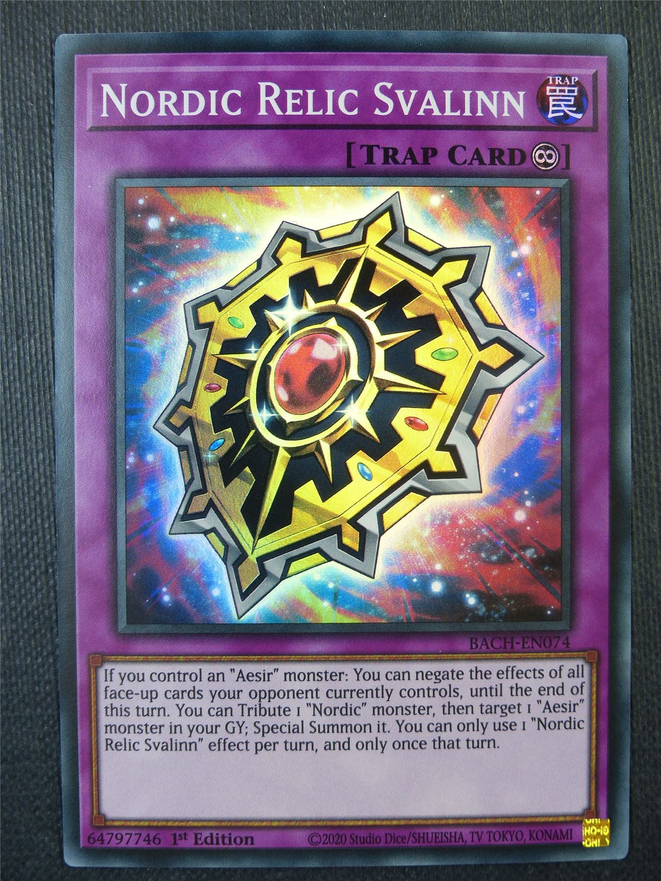 Nordic Relic Svalinn BACH Super Rare - 1st ed Yguoh Card #73R