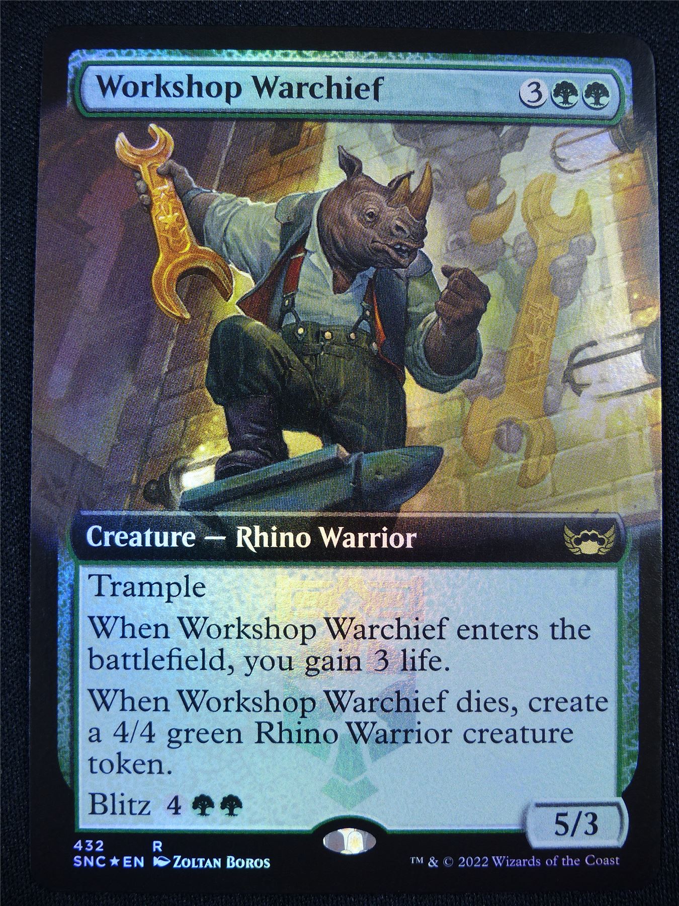 Workshop Warchief Extended Foil - Mtg Card #NV