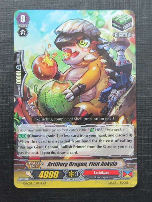 Vanguard Cards: ARTILLERY DRAGON FLINT ANKYLO G-FC04 RR # 1G96