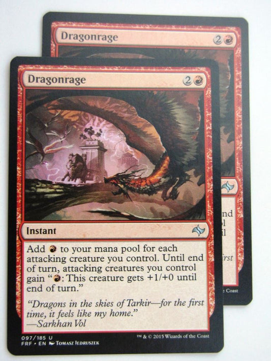 MTG Magic Cards: Fates Reforged: DRAGONRAGE x2 # E61