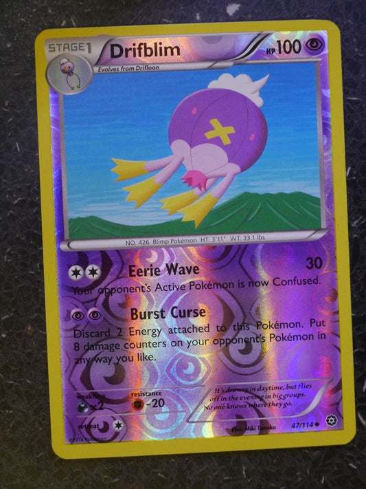 Pokemon Cards: DRIFBLIM 47/114 REVERSE HOLLOW # 5G96