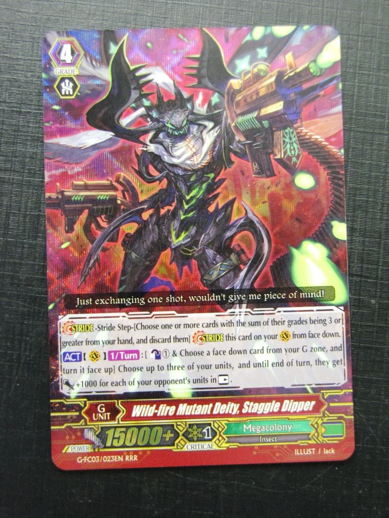 Wild-Fire Mutant Deity Staggle Dipper G-FC03 RRR - Vanguard Card # 15C80