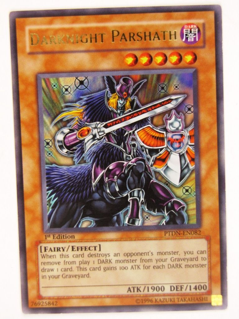 Yugioh CCG: DARKNIGHT PARSHATH PTDN ULTRA RARE