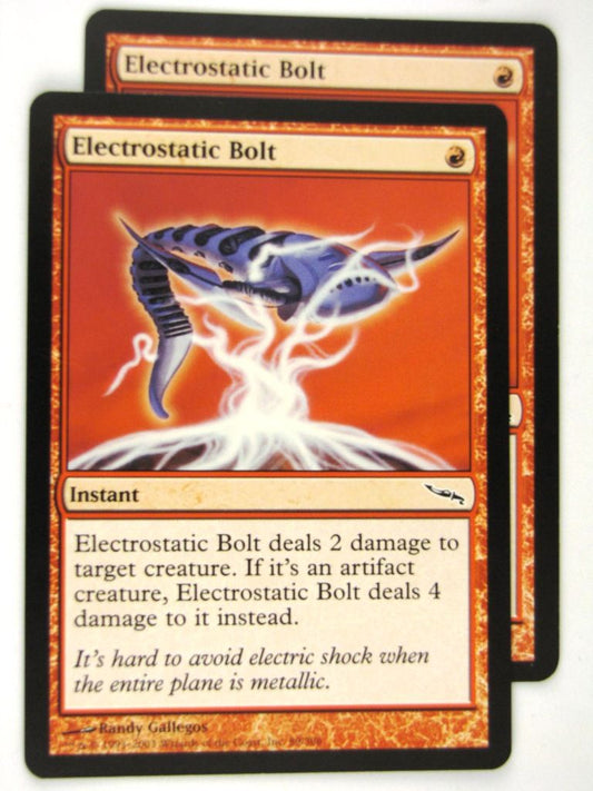 MTG Magic: the Gathering Cards: ELECTROSTATIC BOLT x2: MRD