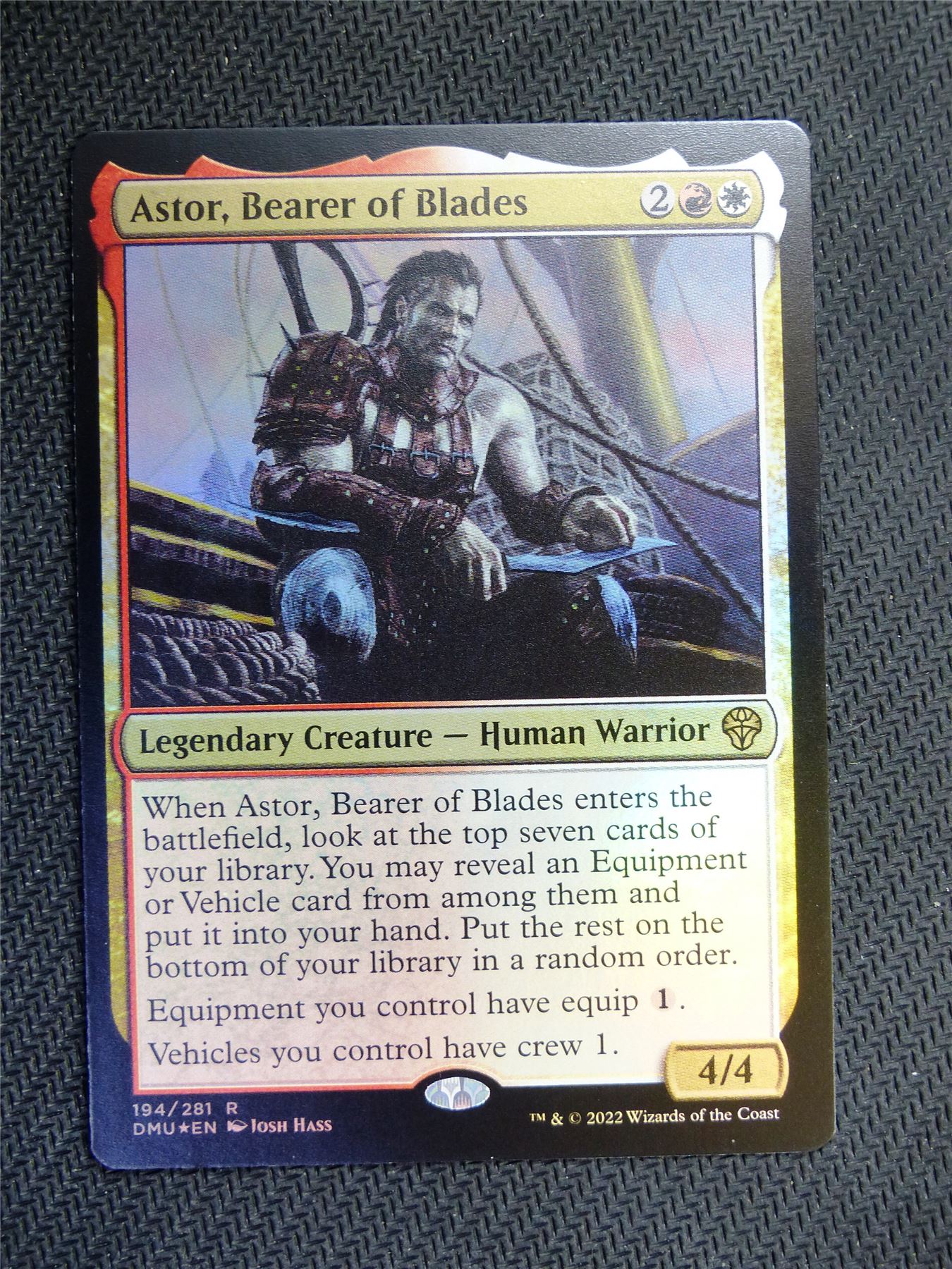 Astor Bearer of Blades FOIL - Dominaria United - Mtg Card #7VA