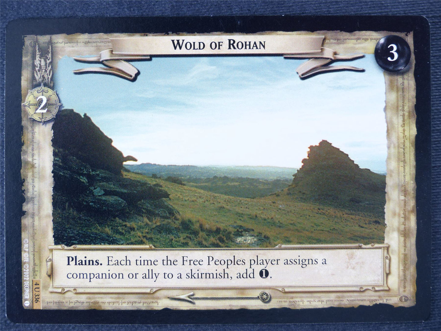 Wold of Rohan 4 U 336 - played - LotR Cards #IV