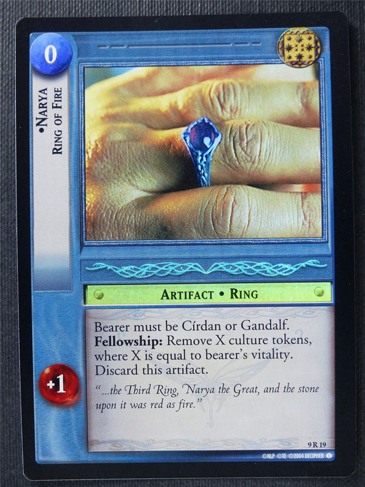 Narya Ring of Fire 9 R 19 Foil - LotR Card #3E6