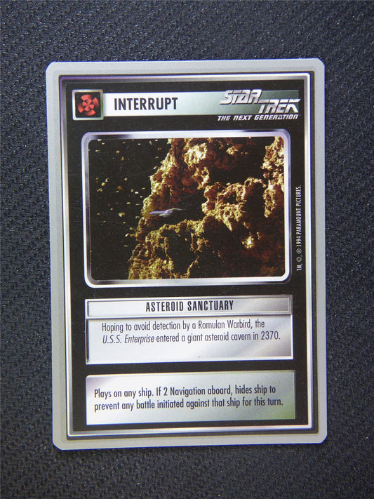 Interrupt Asteroid Sanctuary - Star Trek Silver Border Card Decipher #2FN