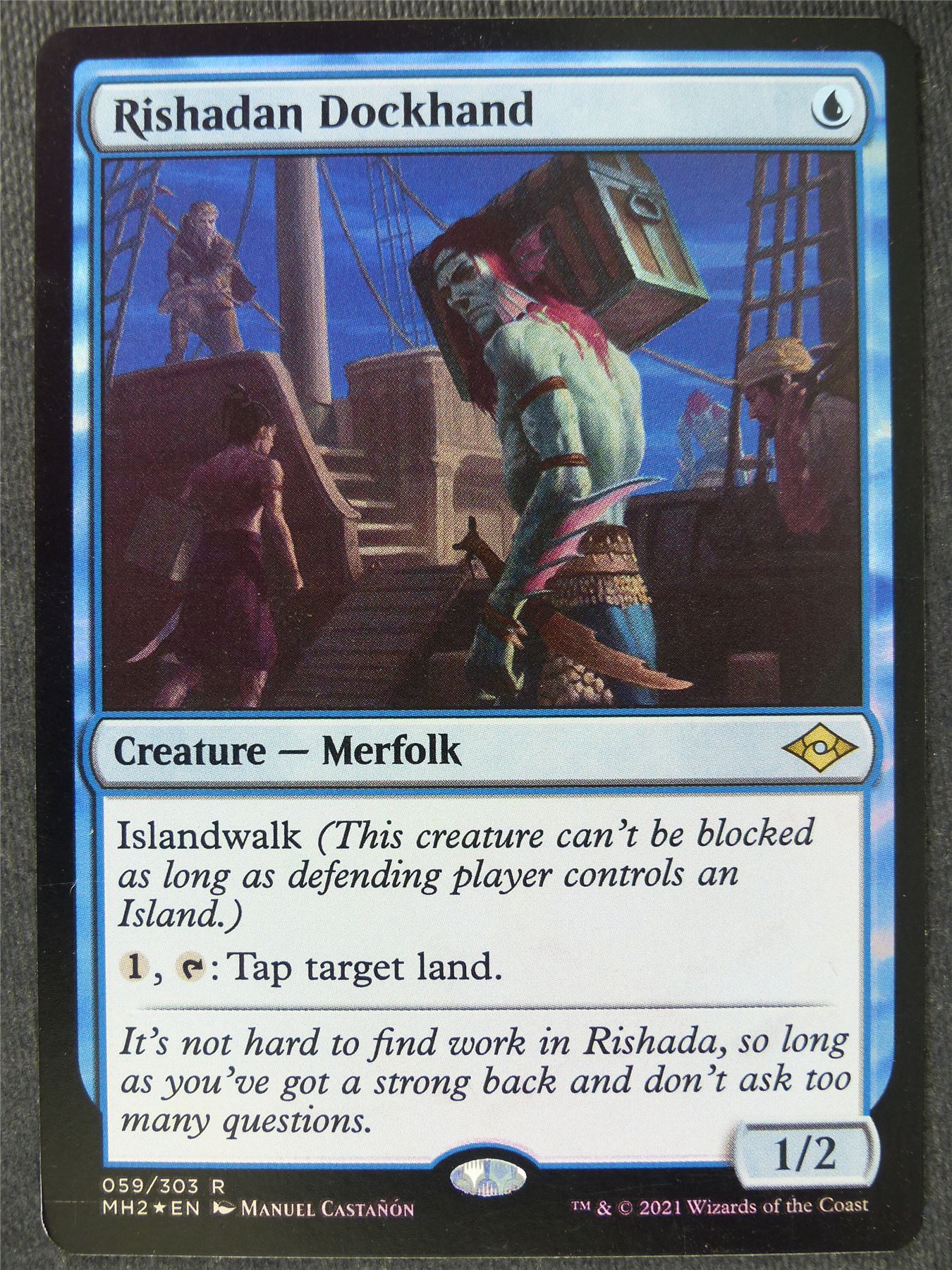 Rishadan Dockhand Foil - MH2 - Mtg Magic Cards #EX