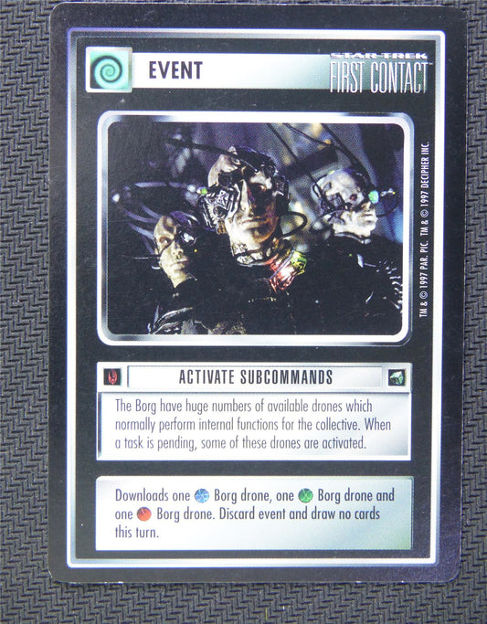 Event Activate Subcommands - Star Trek CCG First Contact #558