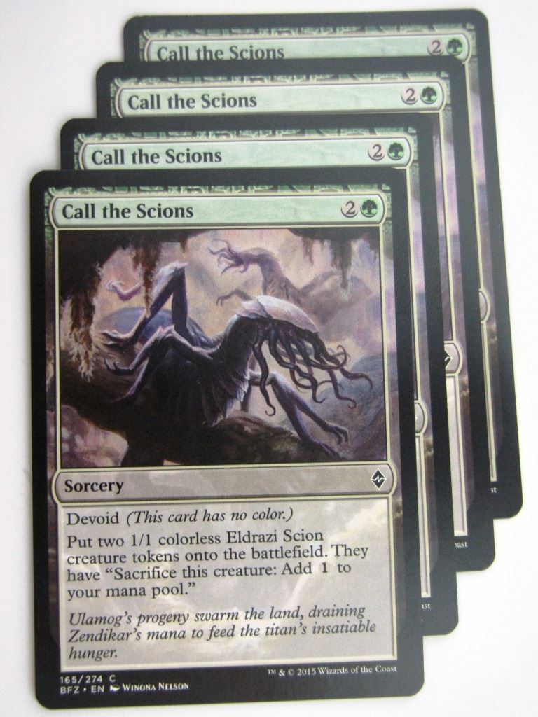 MTG Cards: BATTLE FOR ZENDIKAR: CALL OF SCIONS x4 # 37B2