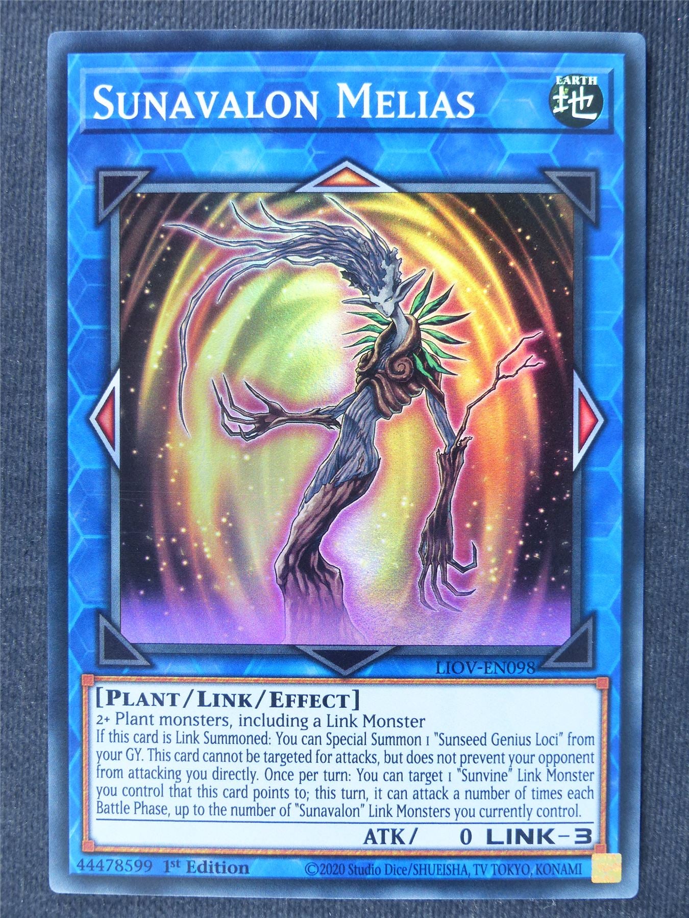 Sunavalon Melias LIOV Super Rare - 1st ed Yugioh Cards #38J