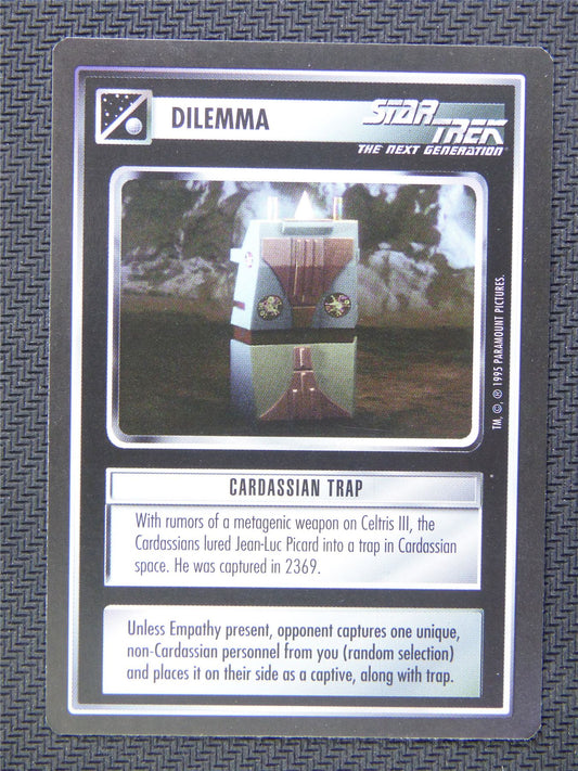 Dilemma Cardassian Trap - Star Trek CCG Next Gen #58N