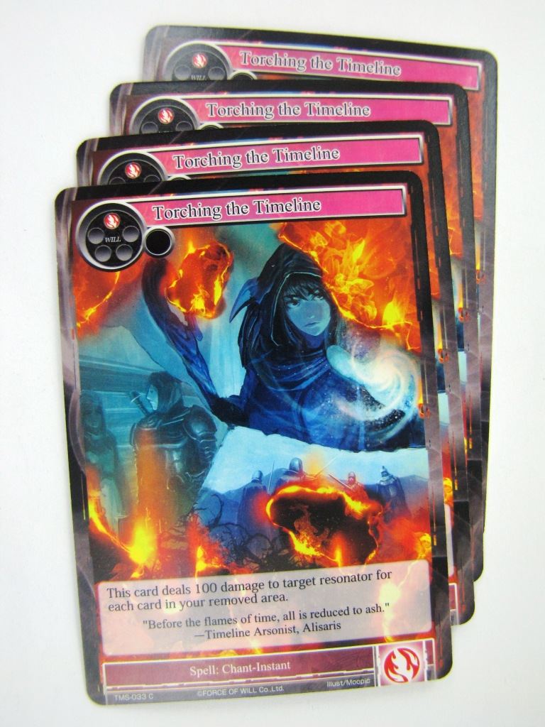 Force of Will Cards: TORCHING THE TIMELINE x4 # 7I53