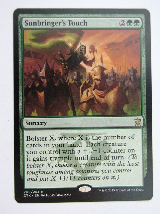 MTG Magic Played Cards: SUNBRINGER'S TOUCH # 31F94