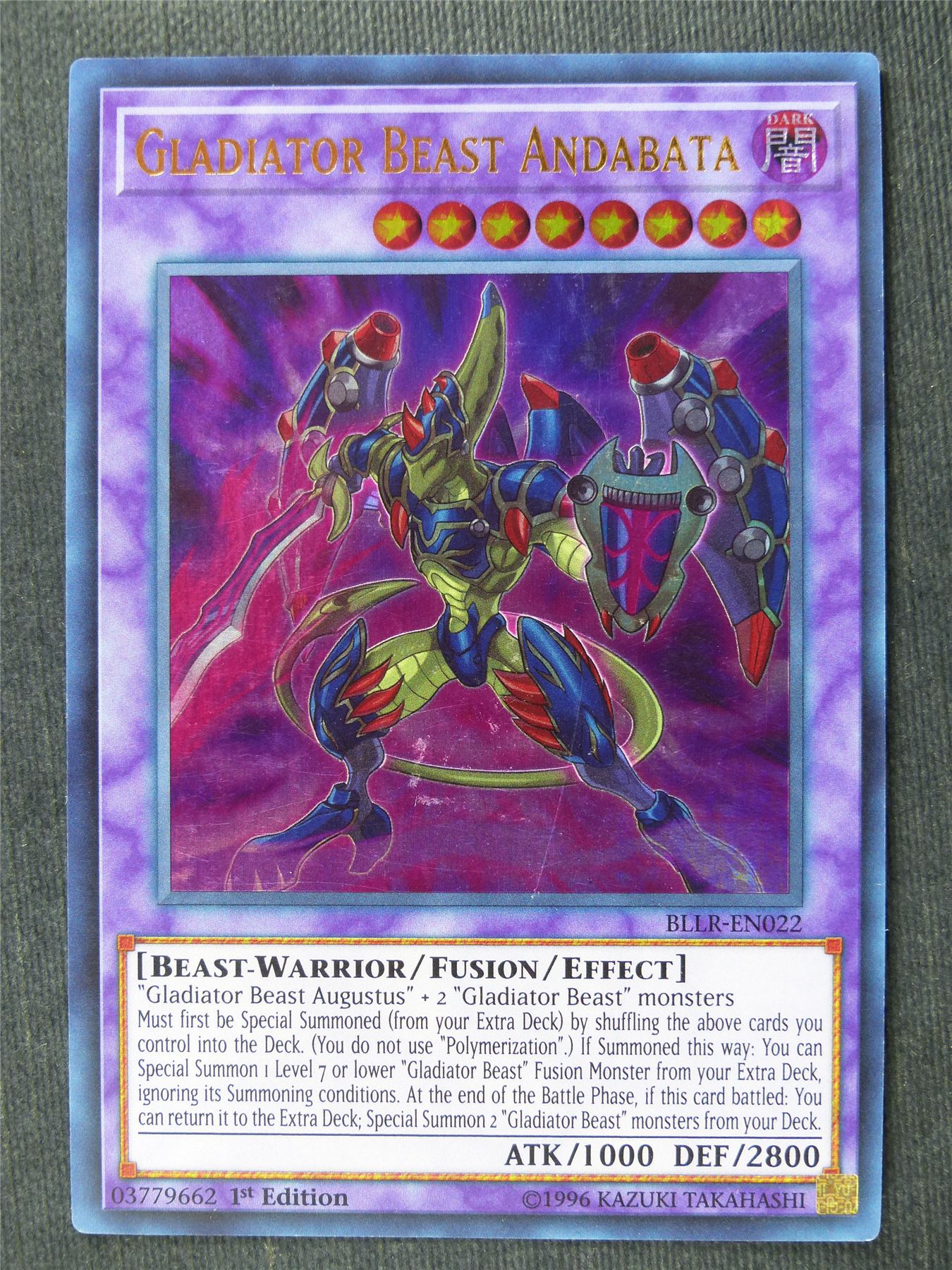 Gladiator Beast Andabata BLLR Ultra Rare - 1st ed - Yugioh Cards #H2