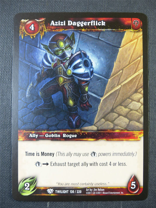 Azizi Daggerflick 130/220 - WoW Card #176