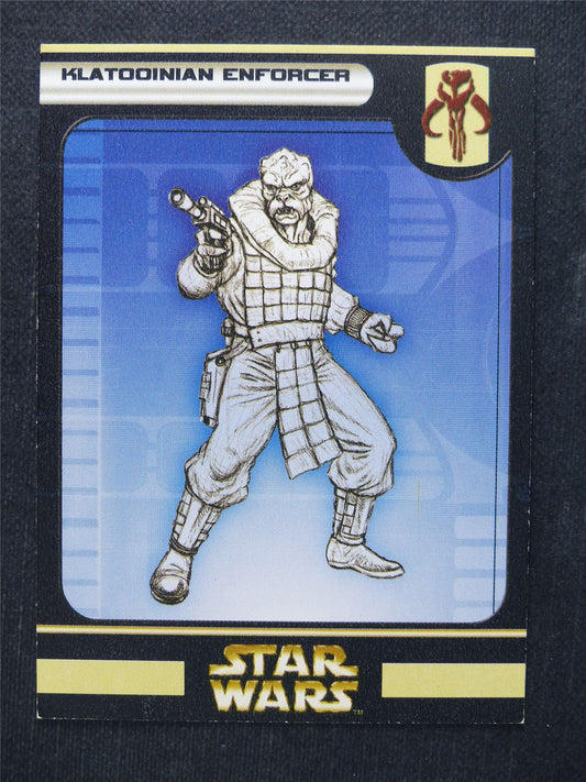 Klatooinian Enforcer 54/60 - Star Wars Miniatures Spare Cards #64