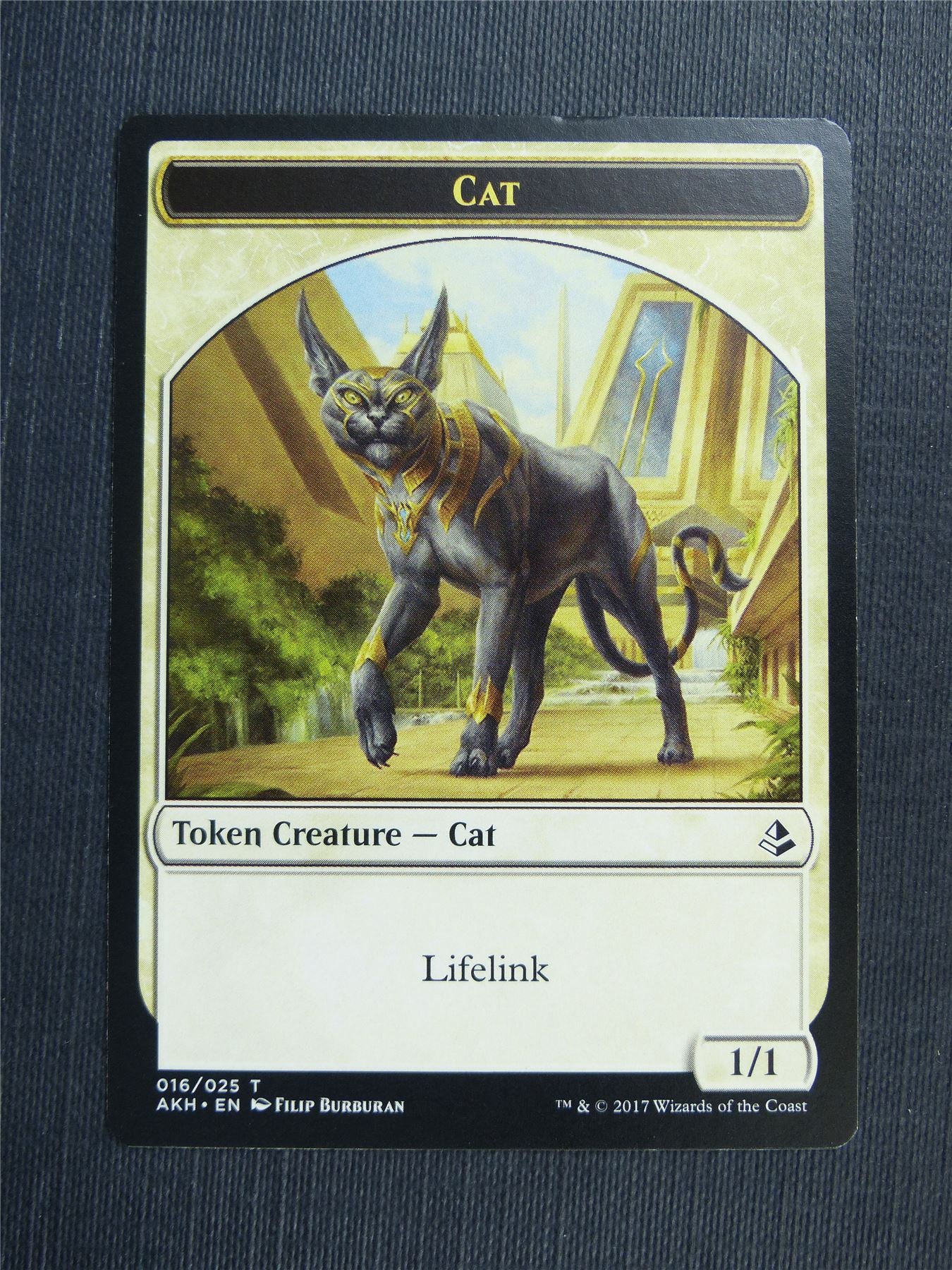 Tah-Crop Skirmisher / Cat - Mtg Magic Token Cards #4P4