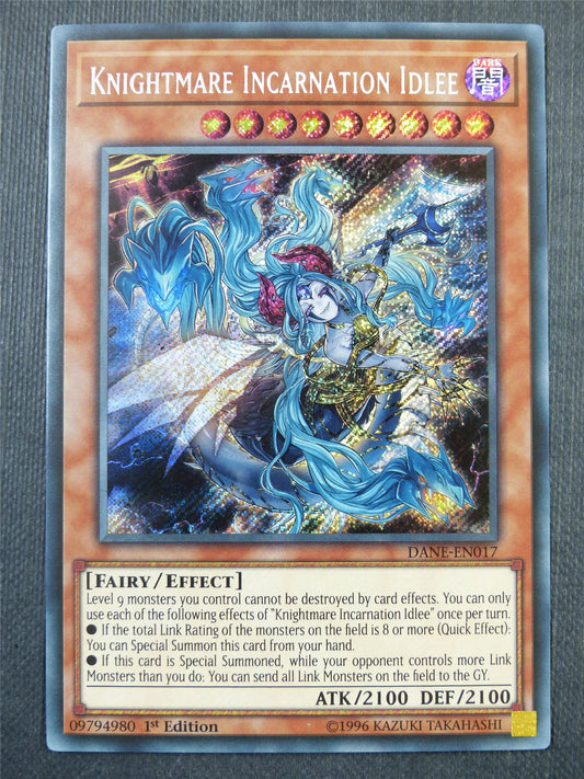 Knightmare Incarnation Idlee DANE Secret Rare - 1st ed Yugioh Card #36L