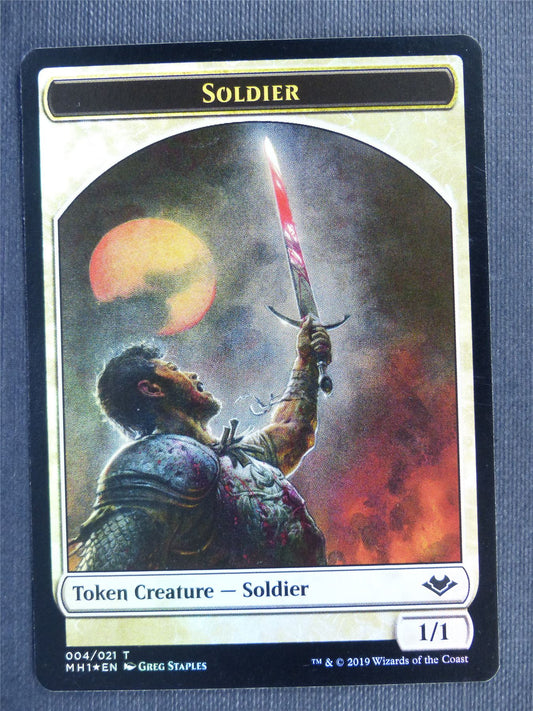 Soldier Foil Token - Mtg Magic Cards #3X2