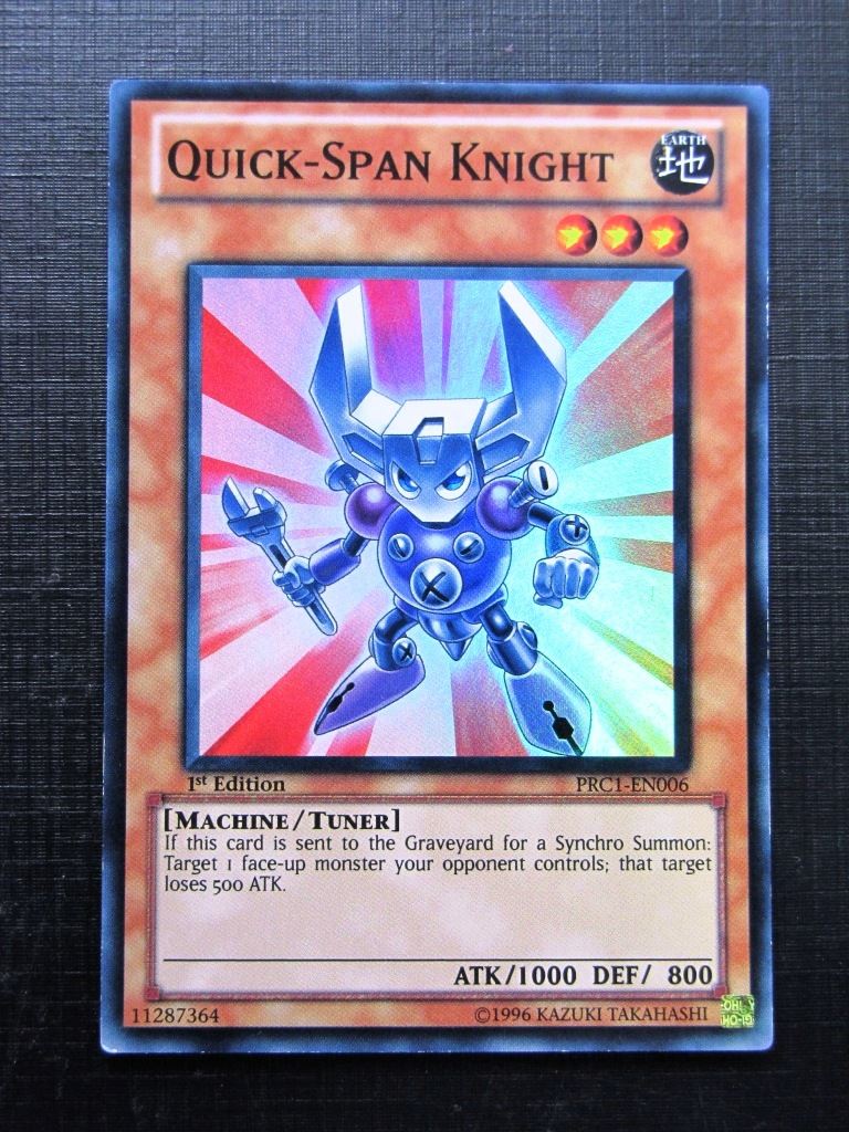 Yugioh Cards: QUICK-SPAN KNIGHT PRC1 SUPER RARE # 2A86