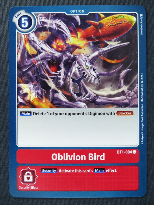 Oblivion Bird BT1-094 C - Digimon Cards #T9