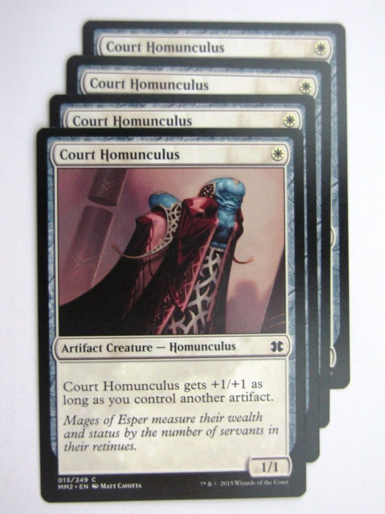 MTG MODERN MASTERS TWO: COURT HOMUNCULUS x4 # 28B83