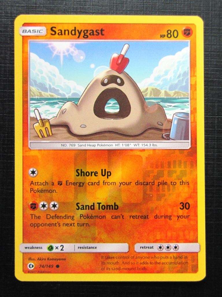 Pokemon Cards: SANDYGAST 74/149 REVERSE HOLO # 25A33