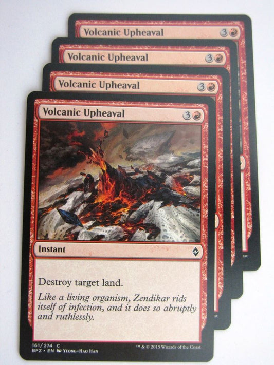 MTG Cards: BATTLE FOR ZENDIKAR: VOLCANIC UPHEAVEL x4 # 37A47