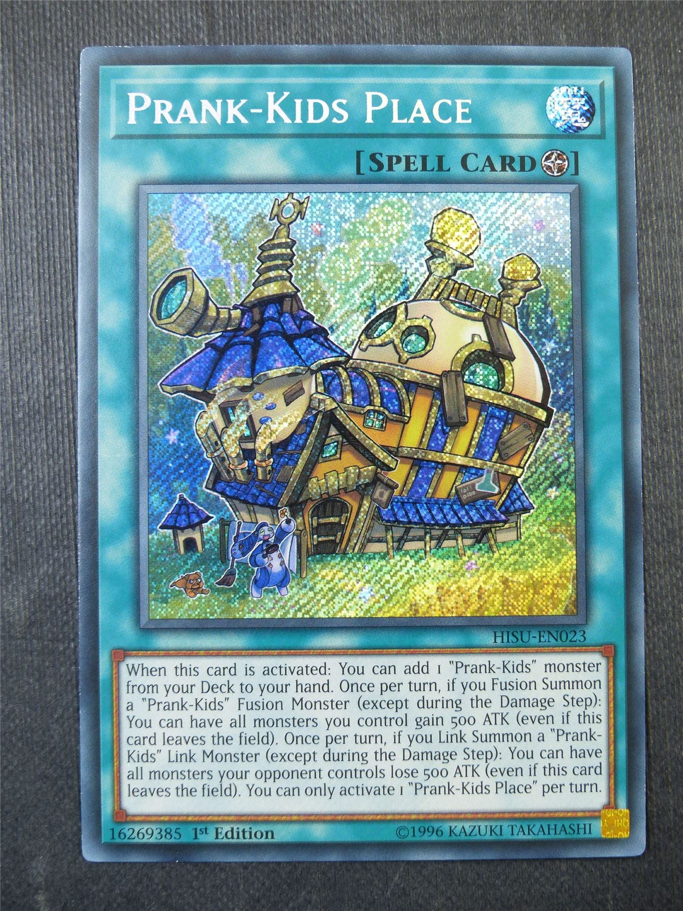 Prank-Kids Place HISU Secret Rare - 1st ed Yugioh Card #2MF
