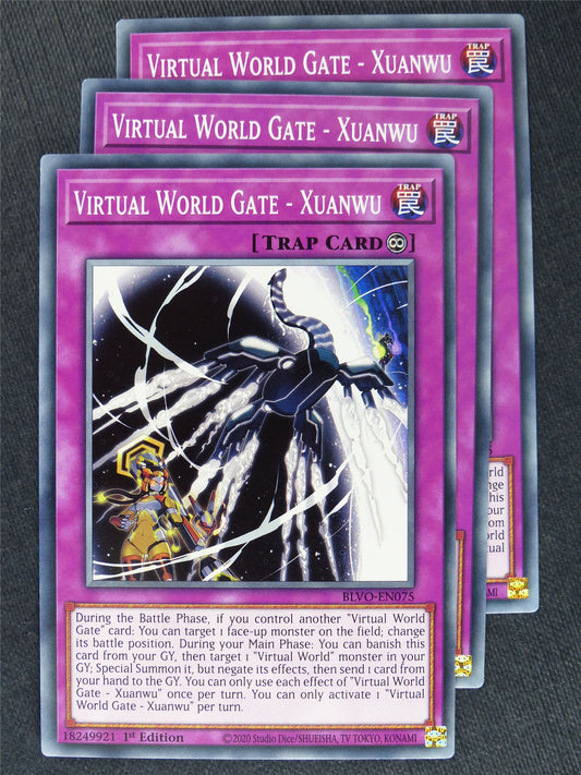 Virtual World Gate - Xuanwu x3 - Yugioh Cards #YC