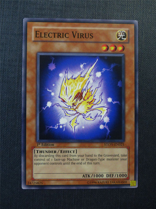 Electric Virus STON - 1st ed - Yugioh Cards #KU