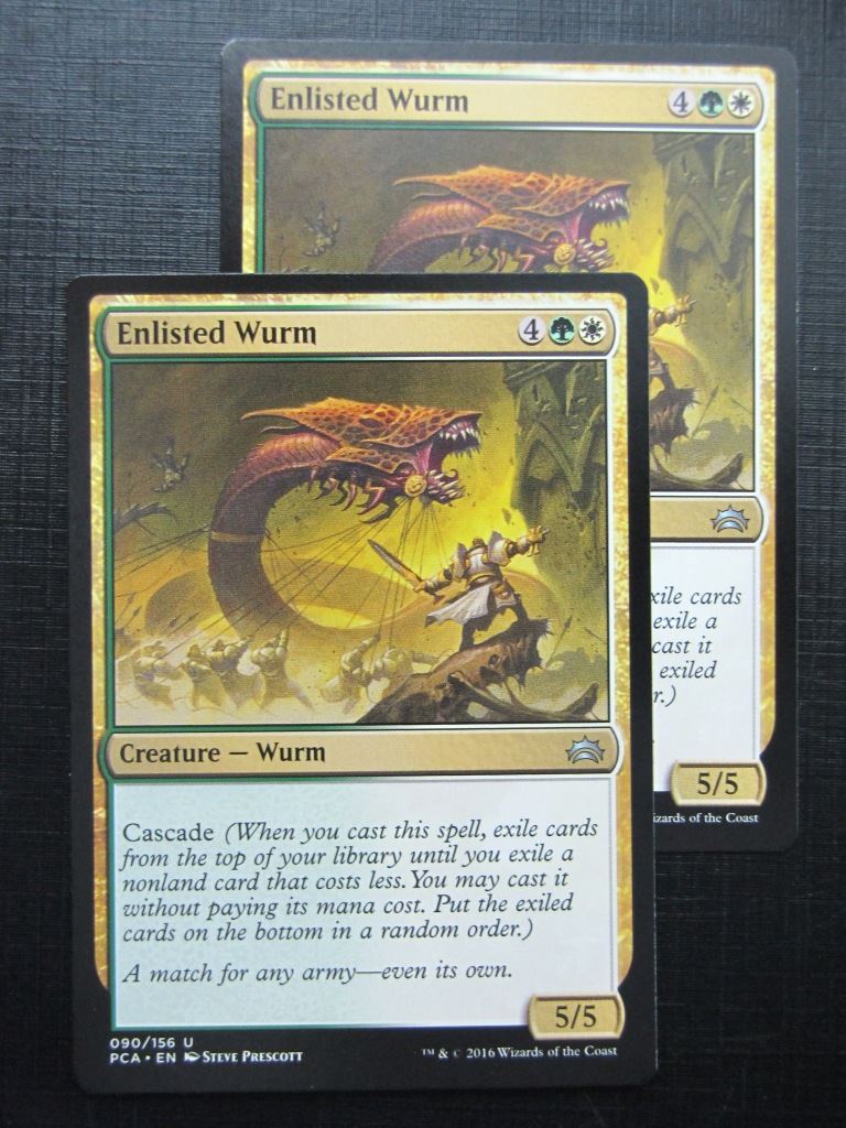 MTG Magic Cards: ENLISTED WURM x2 # 26A43