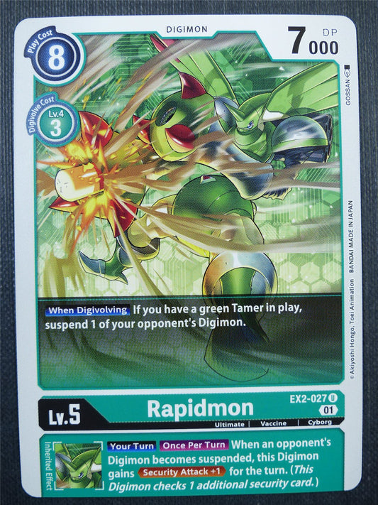 Rapidmon EX2 - Digital Hazard - Digimon Card #4L0