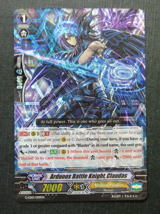 Arduous Battle Knight Claudas G-LD01 played - Vanguard Cards #JT