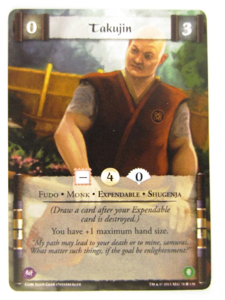 L5R Cards: Coils Of Madness: TAKUJIN Full bleed # 14G6