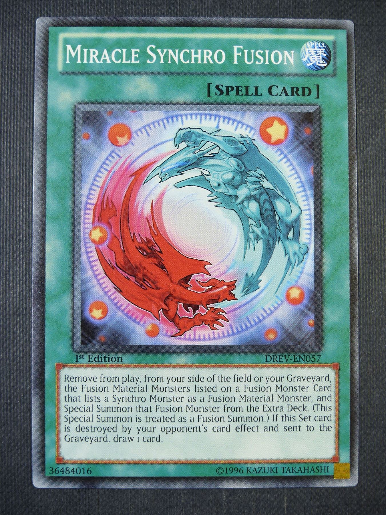 Miracle Synchro Fusion DREV - 1st ed Yugioh Card #8EV