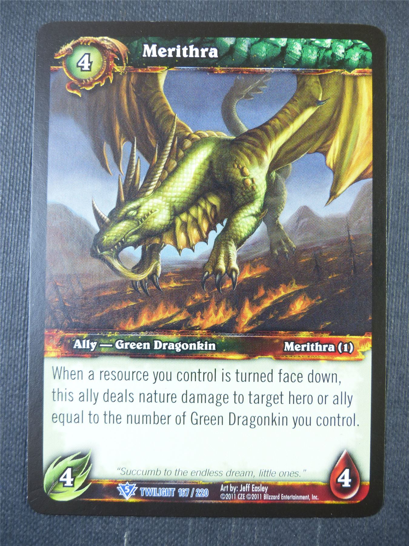 Merithra 167/220 - WoW Card #18O