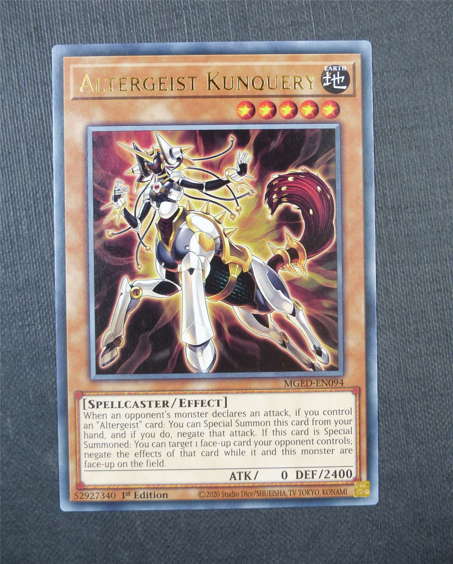 Altergeist Kunquery MGED Rare 1st Ed - Yugioh Card #5DT