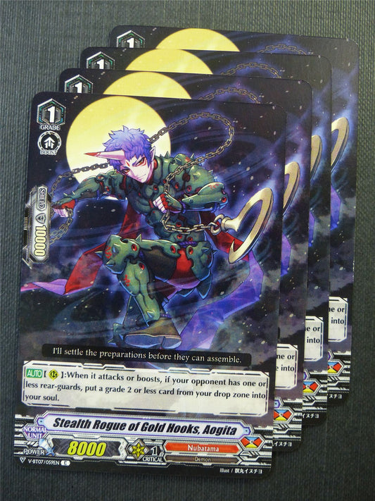 Stealth Rogue of Gold Hooks Aogita V-BT07 x4 - Vanguard Cards #UL