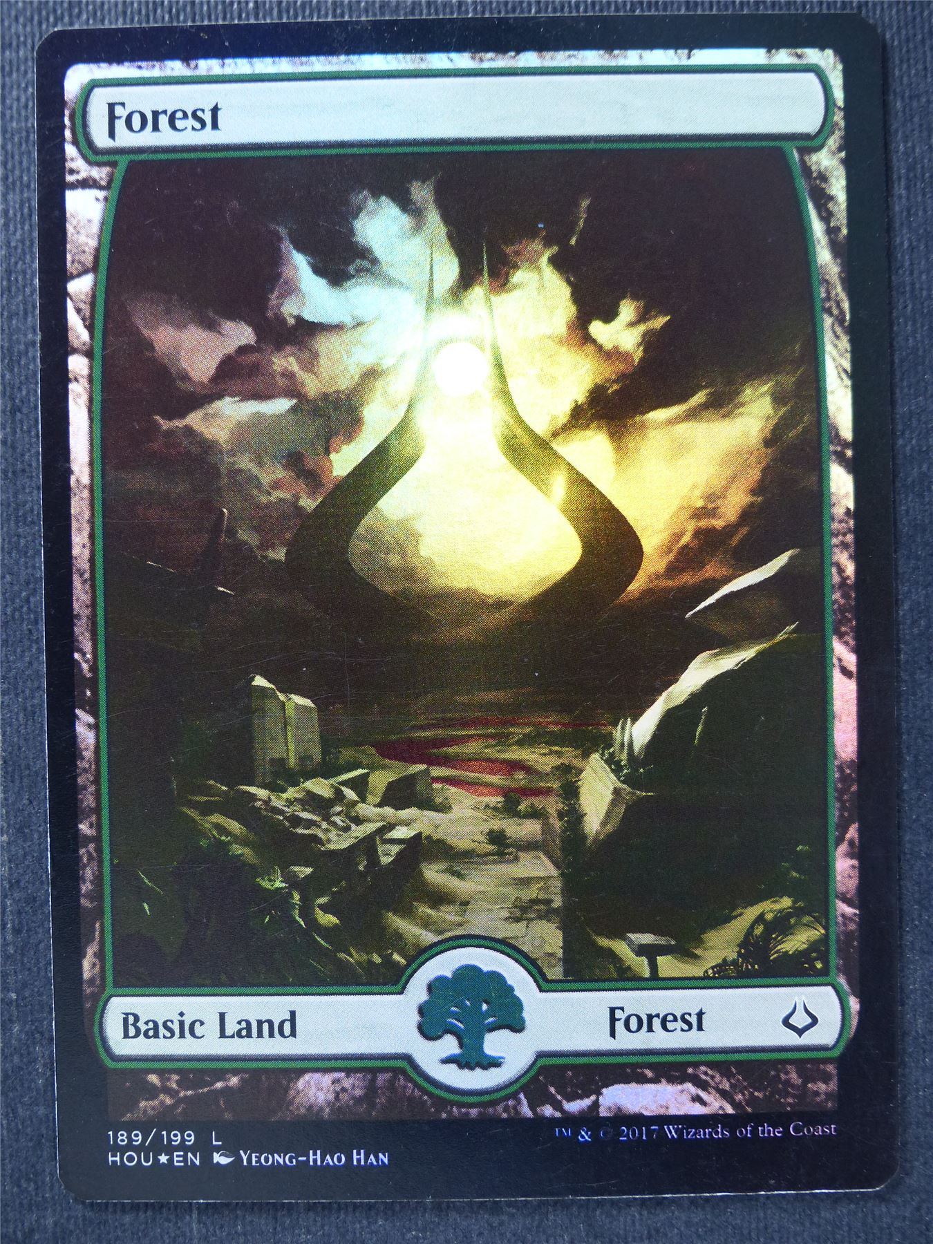 Forest 189/199 Full Art Foil - Mtg Magic Card #W2