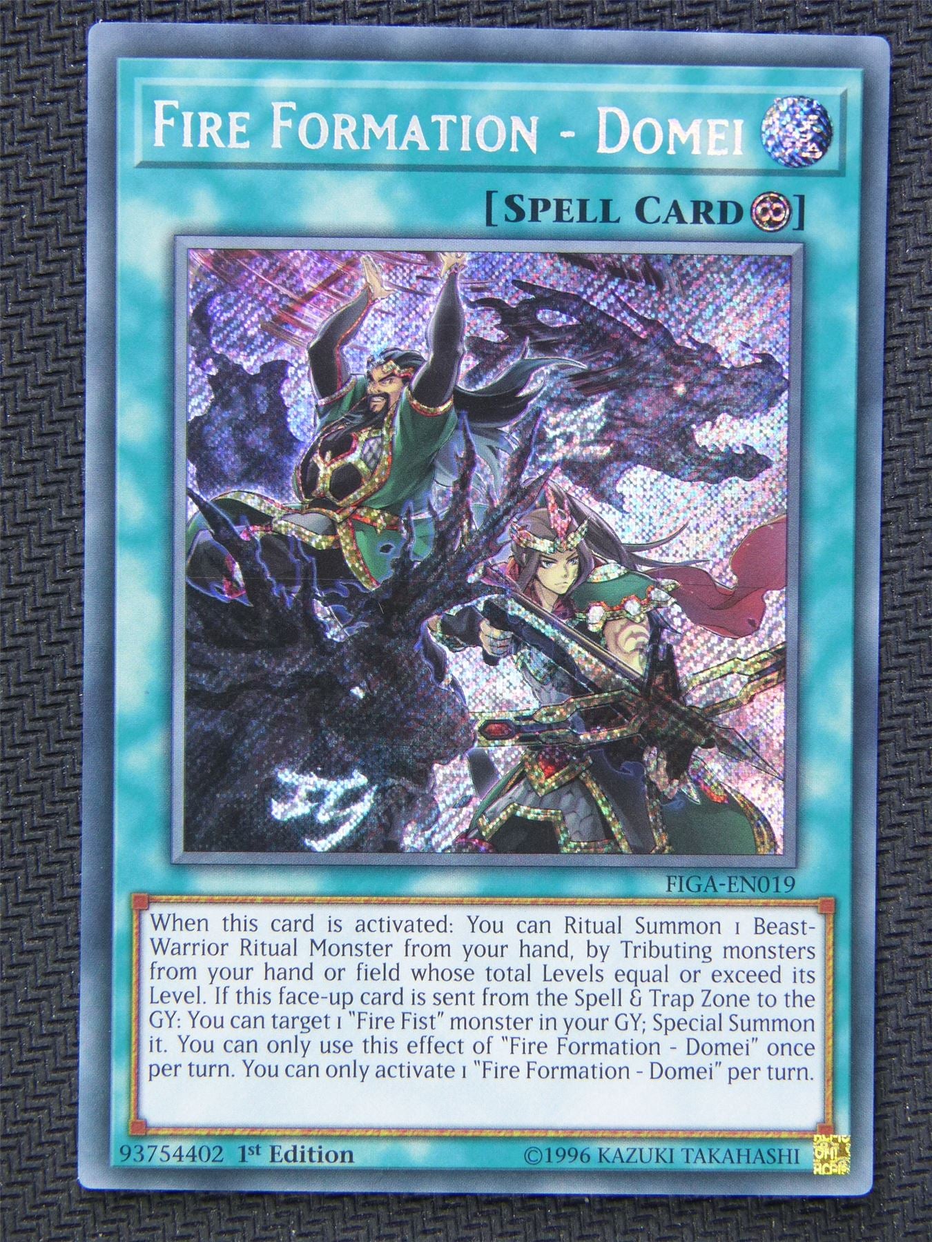 Fire Formation Domei FIGA - Secret Rare - Yugioh Card #5XJ