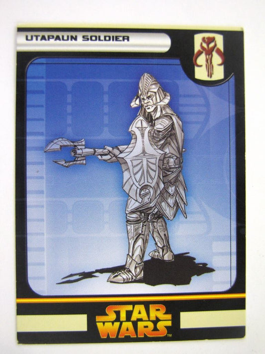 Star Wars Miniature Spare Cards: UTAPAUN SOLDIER # 11B13