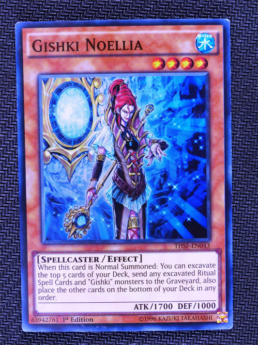 Gishki Noellia - THSF  - Super Rare - Yugioh Card # 1B55