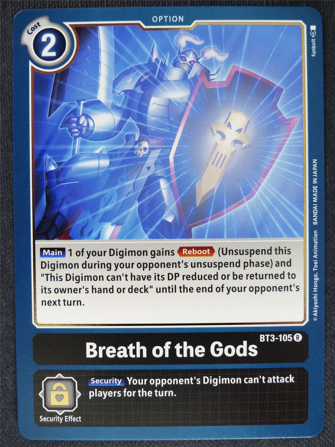 Breath of the Gods BT3-105 R - Digimon Cards #P2