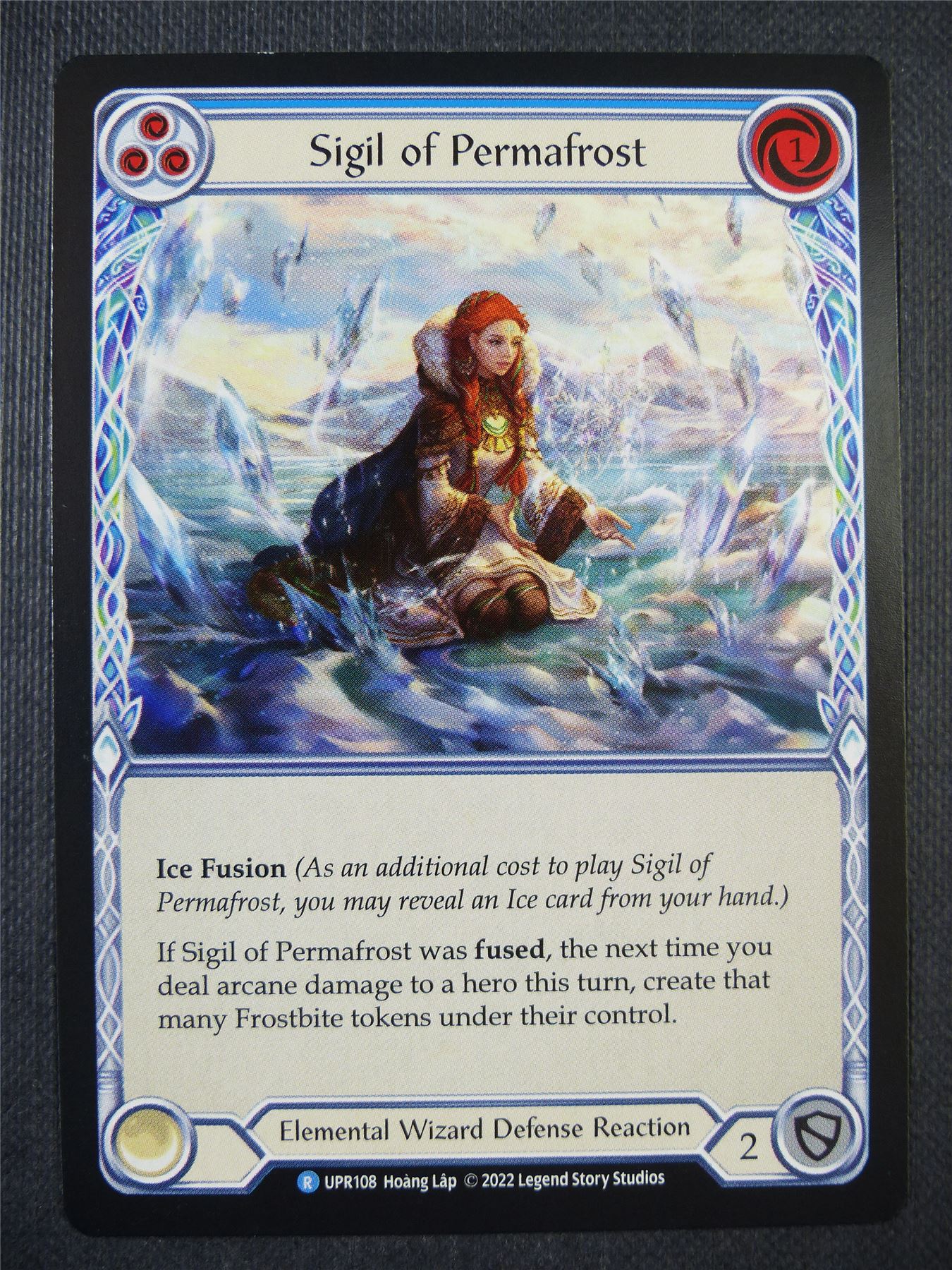 Sigil of Permafrost R UPR108 - Blue - Flesh & Blood Card #6VT